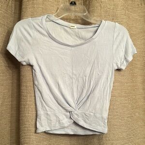 Blue Cropped T-Shirt